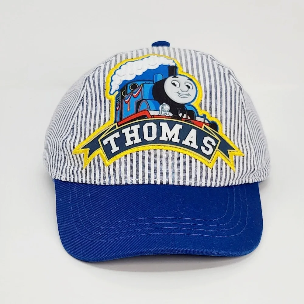 Thomas & Friends Engineer Stripe Cap Hat Blue Adjustable Youth Size